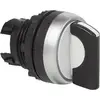BACO 223921 L21MA01 Bouton sélecteur collerette plastique, chromé commutateur rotatif noir 2 x 45 ° 1 pc(s) Piece