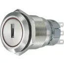 TRU COMPONENTS 701814 LAS1-AGQ-11Y/21 Interrupteur à clé anti vandalisme 250 V/AC 5 A 1 x On/On 1 x 90 ° IP40 1 pc(s)