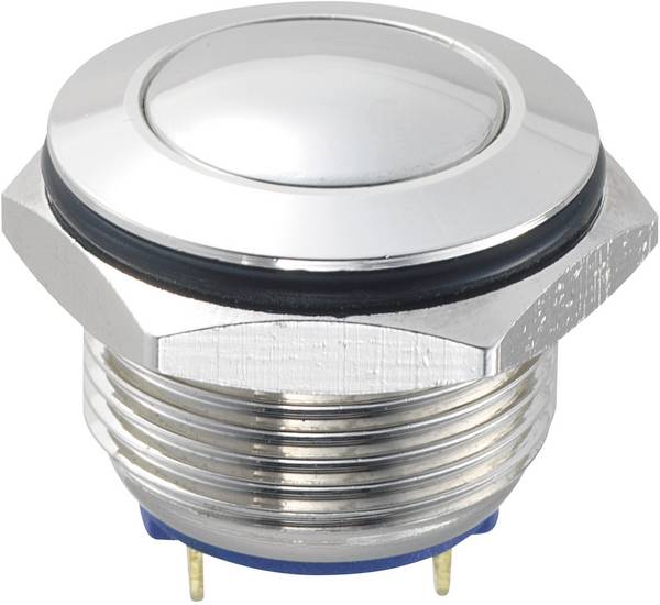 TRU COMPONENTS 701934 GQ16B-10/J/N Bouton-poussoir antivandalisme 48 V/DC 2 A 1 x Off/(On) à rappel 1 pc(s)