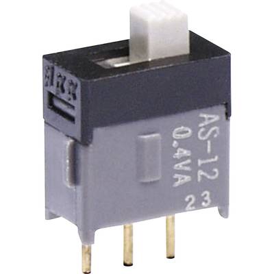 NKK Switches AS12AP Interrupteur à glissière 28 V DC/AC 0.1 A 1 x On/On  1 pc(s) 