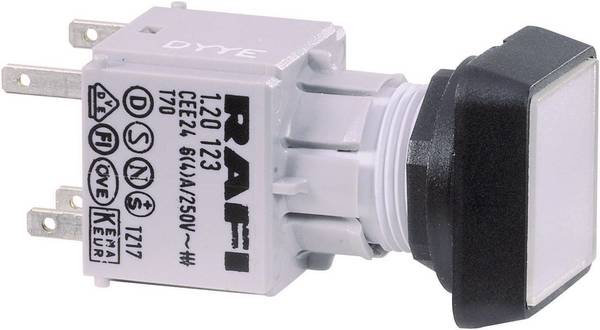 RAFI 1.30.070.001/1505 RAFIX 16 130070001/1505 Bouton-poussoir actionneur plat bouton vert   1 pc(s) Piece