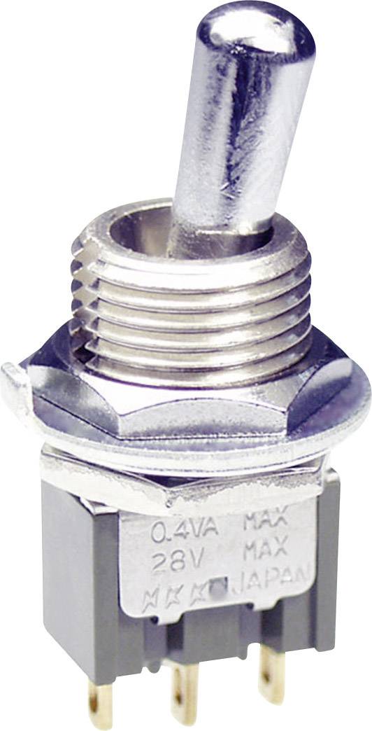 Interrupteur à levier 2 x On/Off/On NKK Switches M2023SS4W01 250 V/AC 3 A permanent/0/permanent 1 pc(s)