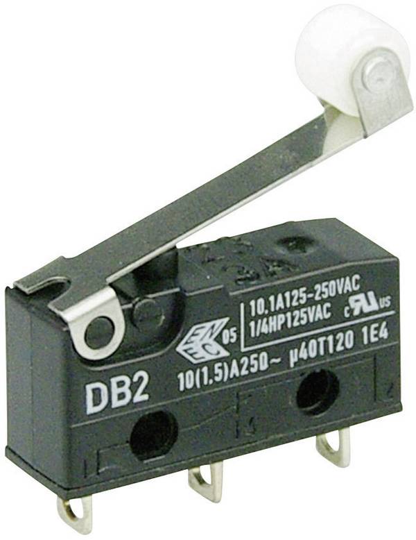 ZF DB2C-A1RC Microrupteur DB2C-A1RC 250 V/AC 10 A 1 x On/(On) IP67 à rappel 1 pc(s)