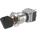 TRU COMPONENTS 704395 LAS1-BGQ-11Y/21 Commutateur à clé 250 V/AC 5 A 1 x Off/On 1 x 90 ° IP40 1 pc(s)
