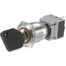 TRU COMPONENTS 704409 LAS1-BGQ-11Y/23 Commutateur à clé 250 V/AC 5 A 1 x Off/(On) 1 x 60 ° IP40 1 pc(s)