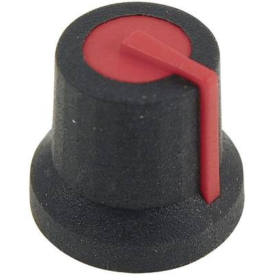 Tête de bouton rotatif Cliff CL170823BR  noir, rouge (Ø x H) 16.8 mm x 14.5 mm 1 pc(s)