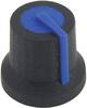 Tête de bouton rotatif Cliff CL170827BR noir, bleu (Ø x H) 16.8 mm x 14.5 mm 1 pc(s)