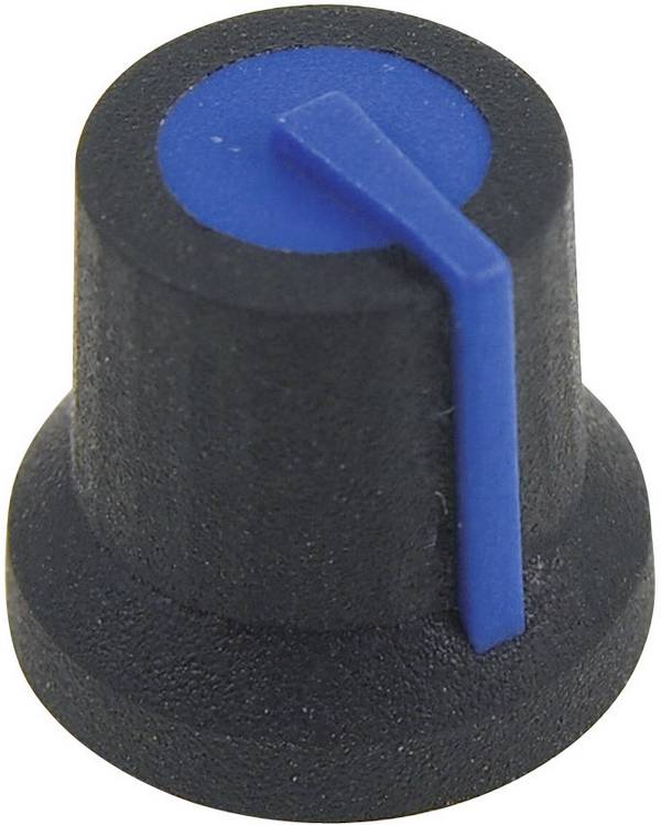 Tête de bouton rotatif Cliff CL170827BR  noir, bleu (Ø x H) 16.8 mm x 14.5 mm 1 pc(s)