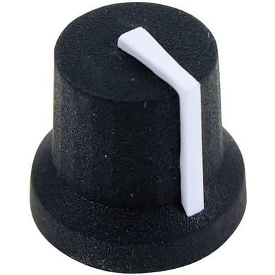 Tête de bouton rotatif Cliff CL170841CR  noir, blanc (Ø x H) 16.8 mm x 14.5 mm 1 pc(s)