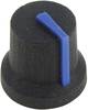 Tête de bouton rotatif Cliff CL170846CR noir, bleu (Ø x H) 16.8 mm x 14.5 mm 1 pc(s)
