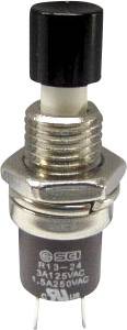 TRU COMPONENTS TC-R13-24B1-05 BK Bouton-poussoir 250 V/AC 1.5 A 1 x On/(Off) à rappel noir 1 pc(s)