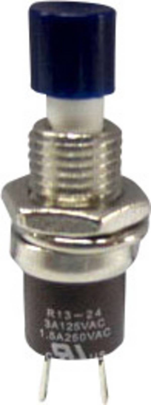 TRU COMPONENTS TC-R13-24B1-05 BL Bouton-poussoir 250 V/AC 1.5 A 1 x On/(Off) à rappel bleu 1 pc(s)