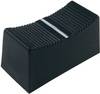 Tête de bouton à glissière Cliff CP3260 noir (L x l x H) 23 x 11 x 11 mm 1 pc(s)