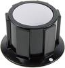 Tête de bouton rotatif Cliff FC1622 noir, argent (Ø x H) 25.4 mm x 15.1 mm 1 pc(s)