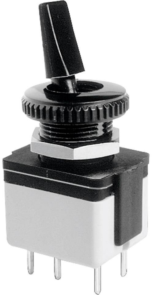Interrupteur à levier 2 x Off/On APEM 4641A-22 250 V/AC 3 A à accrochage 1 pc(s)