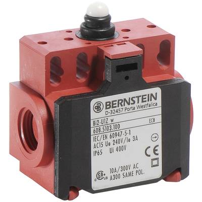Bernstein 6085103100 BI2-U1Z W Interrupteur de fin de course 240 V/AC 10 A poussoir à rappel IP65 1 pc(s)