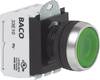 BACO L21AA02M L21AA02M Bouton-poussoir collerette métal, chromé vert 1 pc(s)