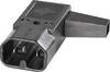 Connectique pour appareils chauffants série (connecteur réseau) 42R K & B 42R042211 mâle, coudé Nombre total de pôles: 2 + PE 10 A noir 1 pc(s)
