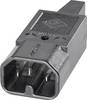Connectique pour appareils chauffants série (connecteur réseau) 42R K & B 42R042311 mâle, droit Nombre total de pôles: 2 + PE 10 A noir 1 pc(s)