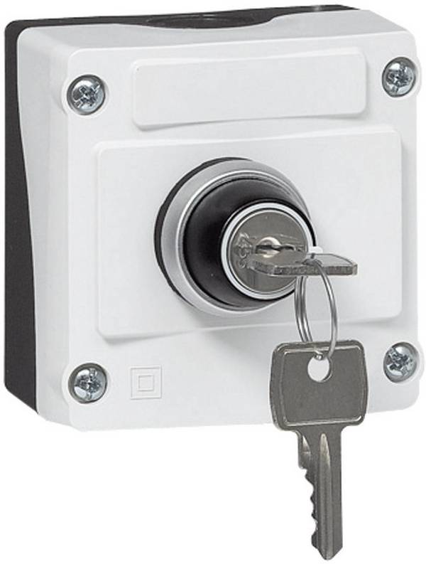 BACO 100516-BK LBX12610 Commutateur à clé en boîtier  noir, gris  décrochage par clef 1 pc(s)