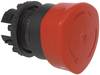 BACO 223882 L22ED01 Bouton champignon collerette plastique, noir rouge décrochage par rotation 1 pc(s)