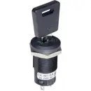NKK Switches CKM12BFW01 CKM12BFW01 Commutateur à clé 250 V/AC 3 A 1 x On/On 1 x 90 ° 1 pc(s)
