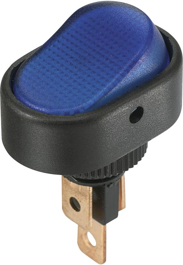 TRU COMPONENTS Interrupteur à bascule TC-R13-133B3 12 V/DC 30 A 1 x Off/On à accrochage 1 pc(s) bleu