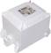 Un transformateur électrique blanc portant la marque 'WEISS', spécifié pour 230 V, 50 Hz. Comprend le marquage CE et les données techniques.
