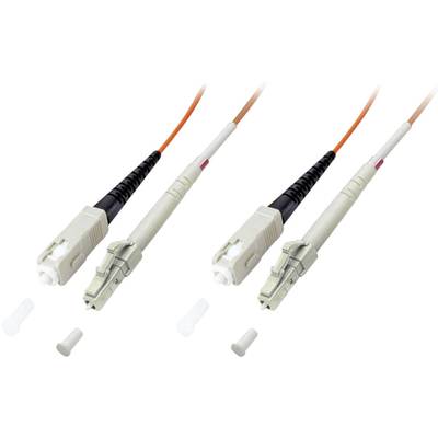Câble de raccordement FO EFB Elektronik O3061.1 [1x LC mâle - 1x SC mâle] 62,5/125 µ Multimode OM1 1.00 m