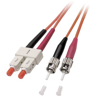 Câble de raccordement FO EFB Elektronik O6353.15 [1x ST mâle - 1x SC mâle] 50/125 µ Multimode OM2 15.00 m