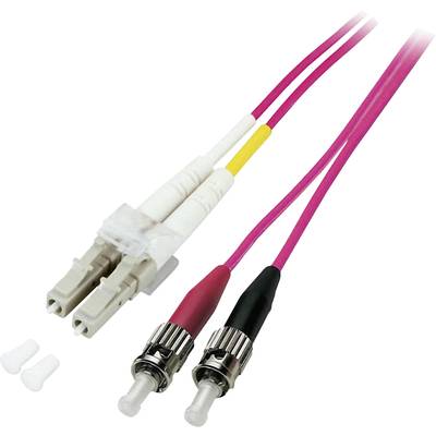 Câble de raccordement FO EFB Elektronik O0326.1 [1x LC mâle - 1x ST mâle] 50/125 µ Multimode OM4 1.00 m