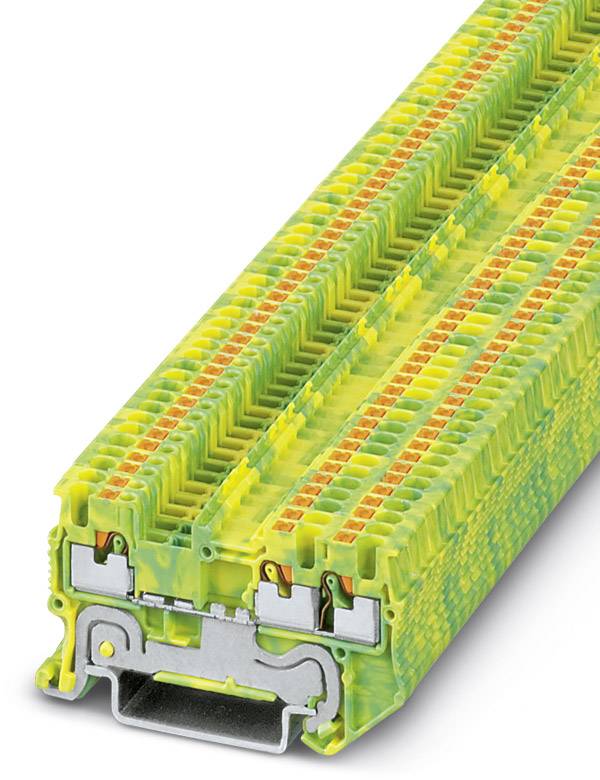 Blocs de jonction pour conducteur de protection Phoenix Contact PT 1,5/S-TWIN-PE 3208171 vert, jaune 50 pc(s)