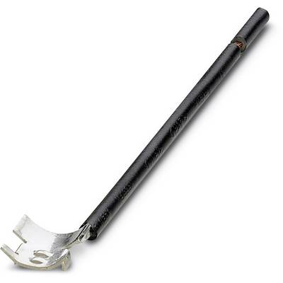Un pied-de-biche à extrémité plate et recourbée, avec une tête plate et pointue ; utilisé pour faire levier et extraire des clous.