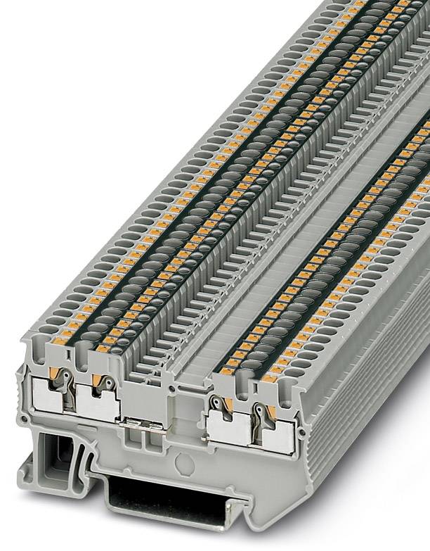 Bloc de jonction simple Phoenix Contact PT 1,5/S-QUATTRO-U 3208359 gris 50 pc(s)