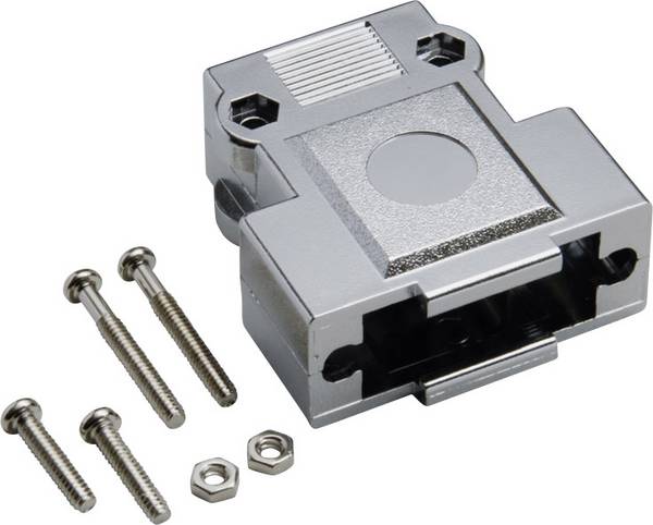 TRU COMPONENTS  TC-2523019 Capot SUB-D Nombre de pôles: 25 plastique, métallisé 180 ° argent 50 pc(s)