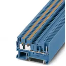 Bloc de jonction simple Phoenix Contact PT 2,5-TWIN/1P BU 3209646 bleu 50 pc(s)