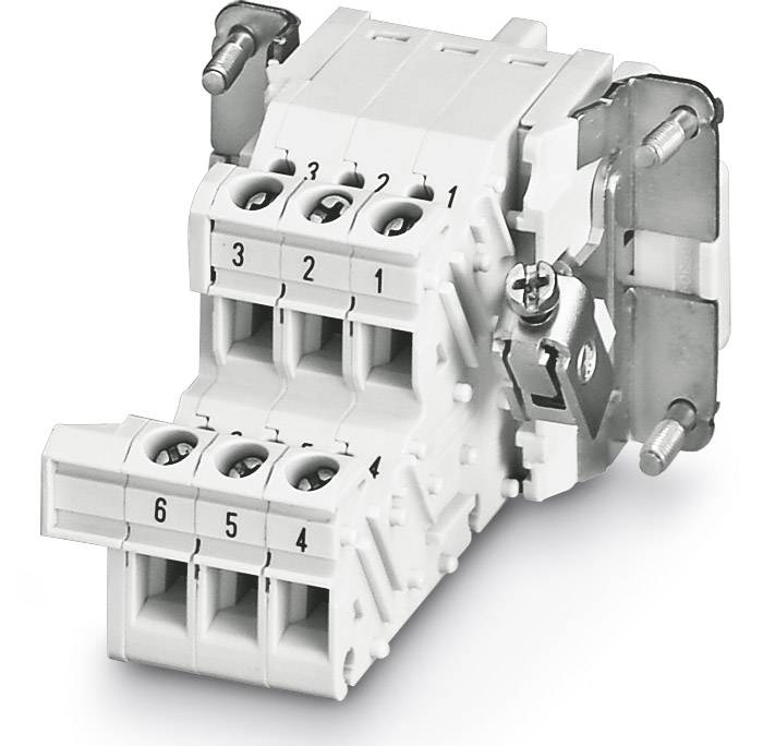 Adaptateur-bornier Contenu: 5 pc(s) Phoenix Contact HC-B 6-A-UT-PEL-F 1648018