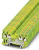Bloc de jonction pour conducteur de protection Phoenix Contact PT 1,5/S-QUATTRO-PE 3208333 vert, jaune 50 pc(s)