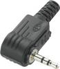 Jack 2.5 mm mâle, coudé TRU COMPONENTS 716932 Nombre de pôles: 3 stéréo noir 1 pc(s)