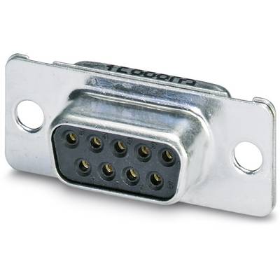 Un connecteur D-Sub à 9 broches, couramment utilisé pour les connexions séries. Il dispose de deux trous de fixation de chaque côté.