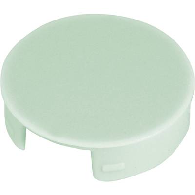 Un bouchon en plastique vert à tête ronde et avec des clips latéraux, adapté pour obturer des trous de perçage.