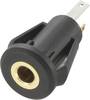 Jack 3.5 mm embase femelle, verticale TRU COMPONENTS 718587 Nombre de pôles: 3 stéréo noir 1 pc(s)