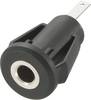 Jack 3.5 mm embase femelle, verticale TRU COMPONENTS 718672 Nombre de pôles: 2 mono noir 1 pc(s)