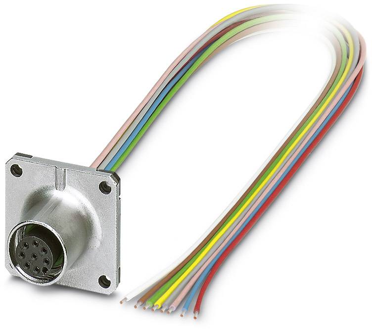 Connecteur femelle encastrable pour capteurs/actionneurs Contenu: 1 pc(s) Phoenix Contact SACC-SQ-M12FS-8CON-20/0,5 1441