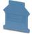 Bouclier en plastique bleu de la marque Phoenix Contact, type D-UK16, probablement utilisé comme couverture ou séparation pour des connexions électriques.