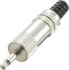 Jack 2.5 mm mâle, droit TRU COMPONENTS 719013 Nombre de pôles: 2 mono argent 1 pc(s)