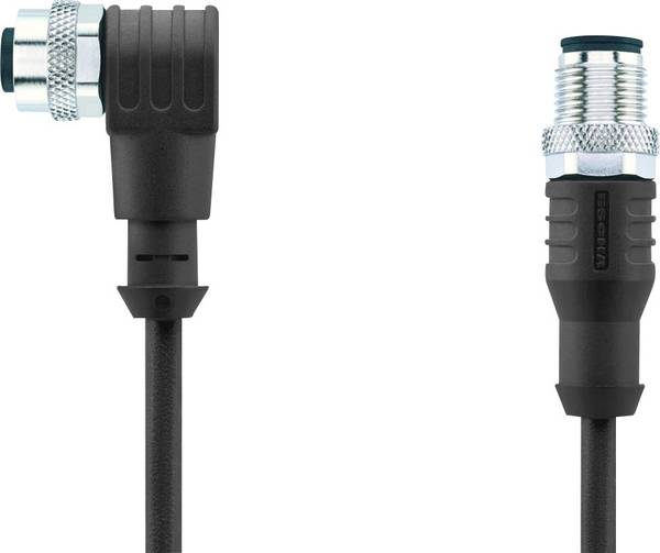Câble de connexion M12 pour capteurs/actionneurs "Automation Line" Escha AL-WWAK4-2-AL-WAS4/S370 8044050 Pôle: 4 Contenu: 1 pc(s)