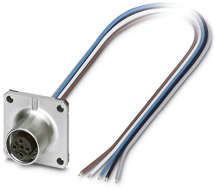 Connecteur femelle encastrable pour capteurs/actionneurs Contenu: 1 pc(s) Phoenix Contact SACC-SQ-M12FSB-5CON-25F/0,5 14