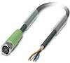 Câble pour capteurs/actionneurs Phoenix Contact SAC-4P-10,0-PUR/M 8FS SH 1521944 Contenu: 1 pc(s)