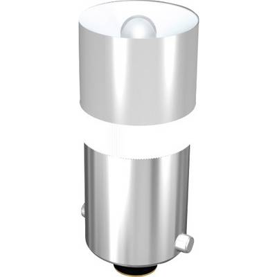 Objet cylindrique argenté avec un anneau blanc sur le dessus. Il ressemble à un objectif de microscope ou à un dispositif optique.